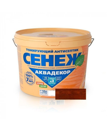 Пропитка по дереву СЕНЕЖ Орех 2,5кг