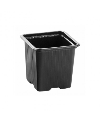 Горшок квадратный 7х7х6,5см V=0,20л рассадный пластик Горшок квадратный 7х7х6,5см V=0,20л рассадный пластик