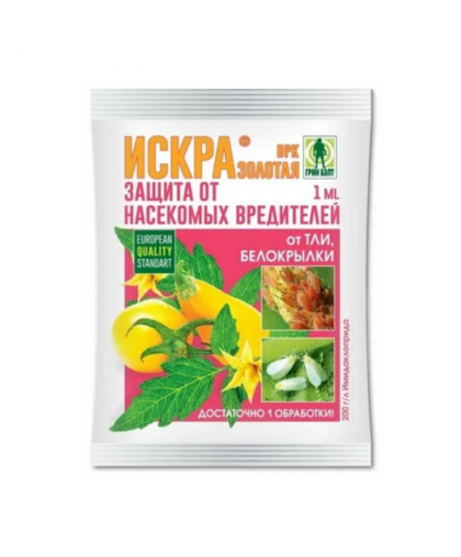 Средство от насекомых 1мл ИСКРА золотая