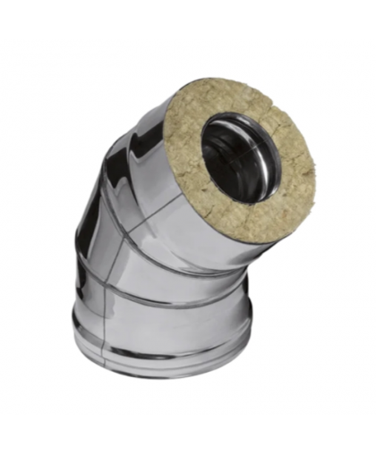 Отвод-сэндвич 135* д115*180, нерж/оцинк. по конденсату