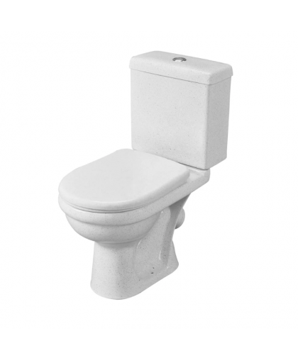 Унитаз-компакт "Визит" крап на белом (косой выпуск, нижний подвод) Унитаз-компакт "Визит" крап на белом (косой выпуск, нижний подвод)