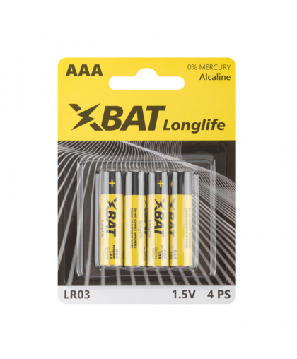 Элемент питания ХВАТ Longlife ААА 4шт