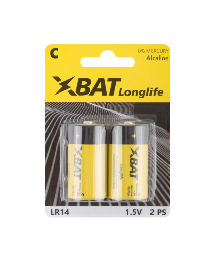 Элемент питания ХВАТ Longlife LR14 2шт