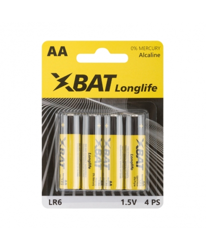 Элемент питания ХВАТ Longlife АА 4шт
