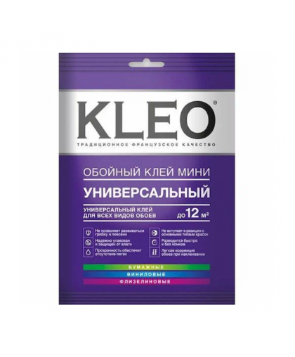 Клей обойный KLEO Мини для всех видов обоев, 60гр