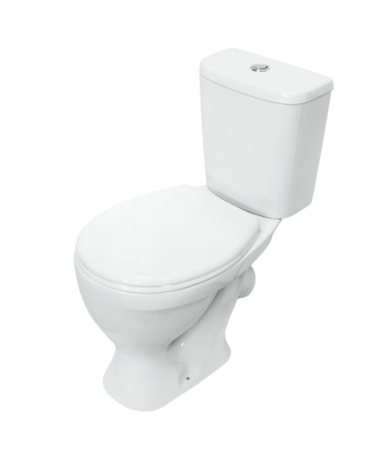 Унитаз-компакт "Формат" белый (косой выпуск, сиденье полипроп.,арматура) SANITA Унитаз-компакт "Формат" белый (косой выпуск, сиденье полипроп.,арматура) SANITA