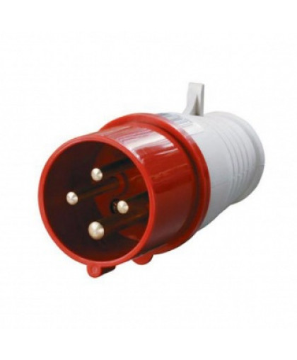 Вилка переносная эл. каб."TDM" 024 32А 3Р+РЕ 380В IP44 Вилка переносная эл. каб."TDM" 024 32А 3Р+РЕ 380В IP44