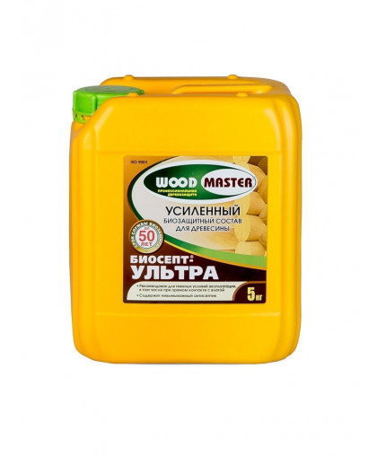 Антисептик БИОСЕПТ-Ультра 5л (трудновымываемый) WOODMASTER
