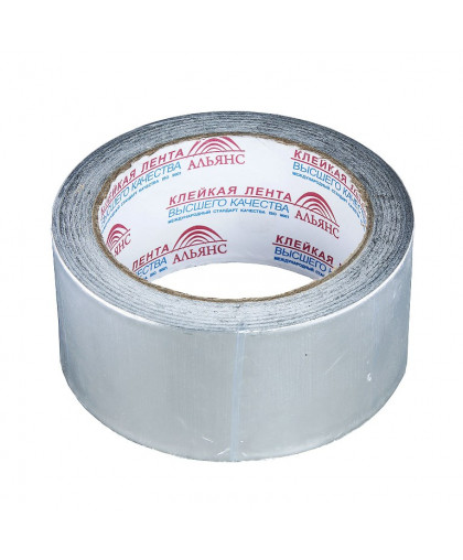 Лента клейкая Алюминиевая (Скотч) 48-50*25м