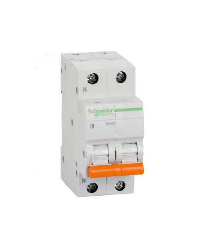Выключатель автоматический "Schneider" 32А 1п+N ВА63 4,5кА