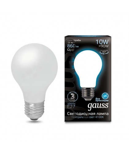 Лампа светодиод. LED 10Вт 230В Е27 А60 GAUSS 2700К/4100К