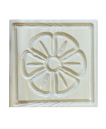 Розетка резная №4 100*100*20мм