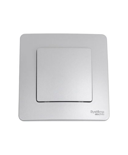 Выключатель BLANCA наружный 1-кл. 10А 250В алюминий Выключатель BLANCA наружный 1-кл. 10А 250В алюминий