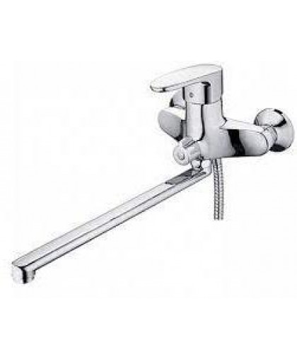 Смеситель одноручный универсальный с прямым плоским изливом S22-021 Ligeya