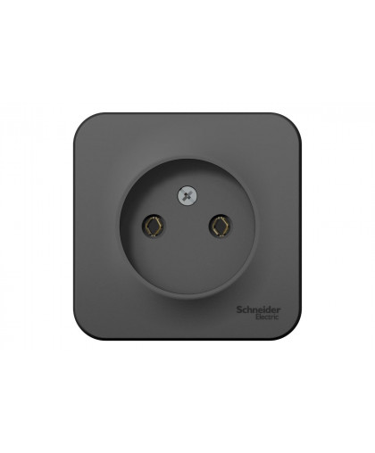 Розетка наружная BLANCA 1-м б/з без шторок 16А, 250В с изол.пластиной антрацит Розетка наружная BLANCA 1-м б/з без шторок 16А, 250В с изол.пластиной антрацит