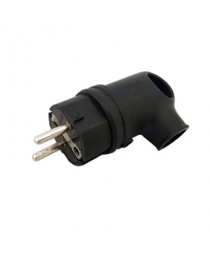 Вилка каучук угловая с ушком 16A 2Р+Е 250В IP44 VKL elekctric