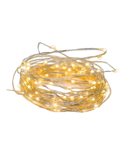Гирлянда Космос EL114 Золотые нити 30LED 3000K 1.5м 3*R6 IP20