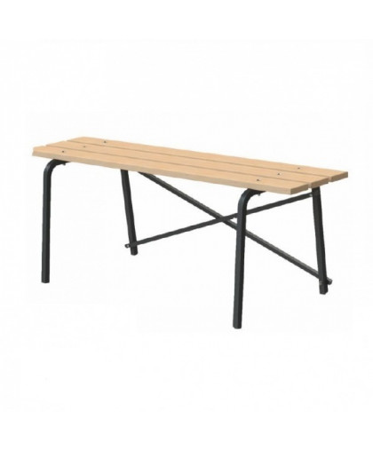 Скамейка деревянная на металл.каркасе 1,2м "Классик" LAKSI Скамейка деревянная на металл.каркасе 1,2м "Классик" LAKSI