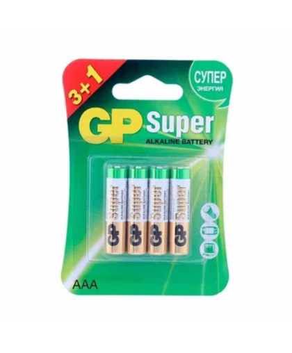 Элемент питания GP LR03 SUPER 4шт