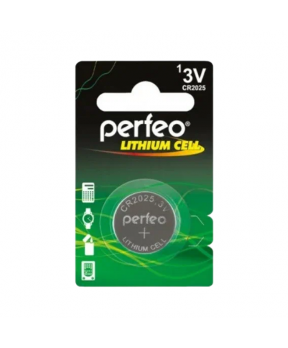 Элемент питания Perfeo CR2025 1шт