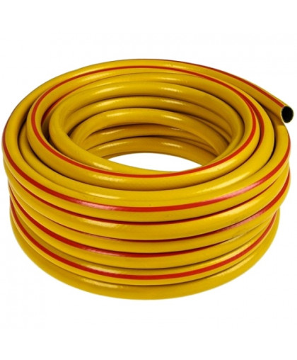 Шланг поливочный армированный ПВХ 3/4" 25м "Акварель" желтый В приДАЧУ
