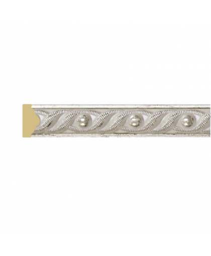 Багет интерьерный Вена Глазки Silver 1МБ1.5/4-S 2,4м