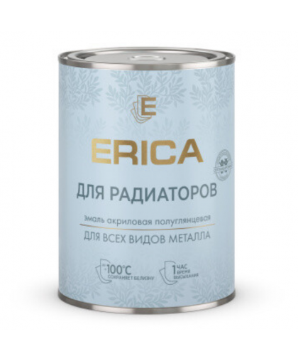 Эмаль для радиаторов отопления акриловая ERICA белая 0,8кг