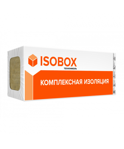 Теплоизоляция ИЗОБОКС ЭКСТРАЛАЙТ 34кг/м3 1200*600*50мм*8пл 1упак=5,76м2