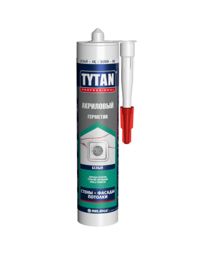 Герметик TYTAN акриловый белый 280 мл Герметик TYTAN акриловый белый 280 мл