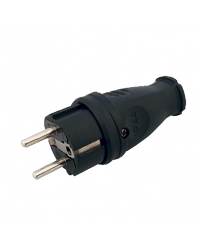 Вилка каучук прямая 16A 2Р+Е 250В IP44 VKL elekctric