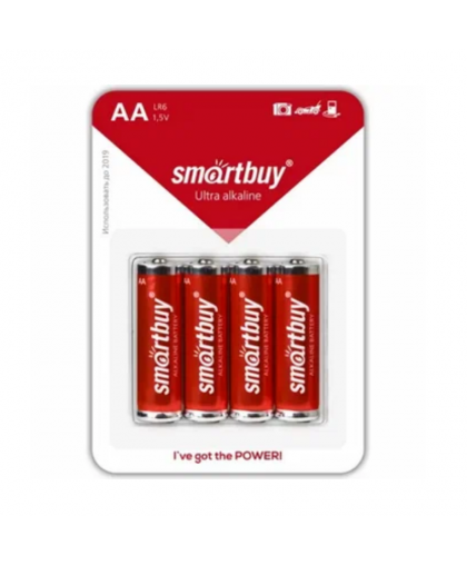Элемент питания Smartbuy LR6 алкалиновая 4шт