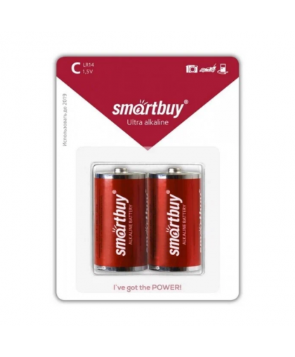 Элемент питания LR14 Smartbuy 2шт