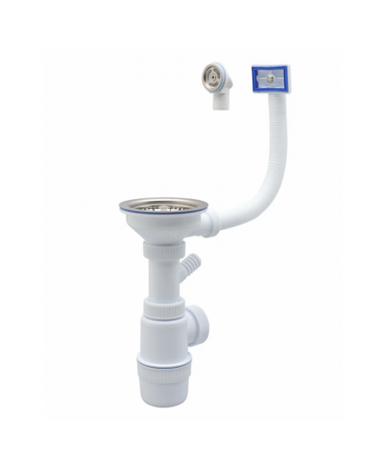 Сифон для мойки 3 1/2"*40 универ.перелив. отв. для с/м 7109 Эконом ВИР Сифон для мойки 3 1/2"*40 универ.перелив. отв. для с/м 7109 Эконом ВИР