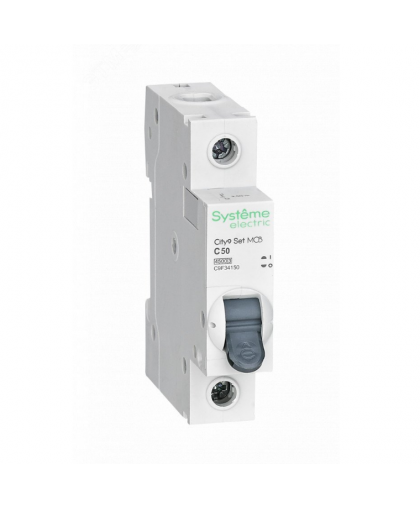 Выключатель автоматический однополюсный 50А С 4.5kA 230B City9 Set Systeme Electric
