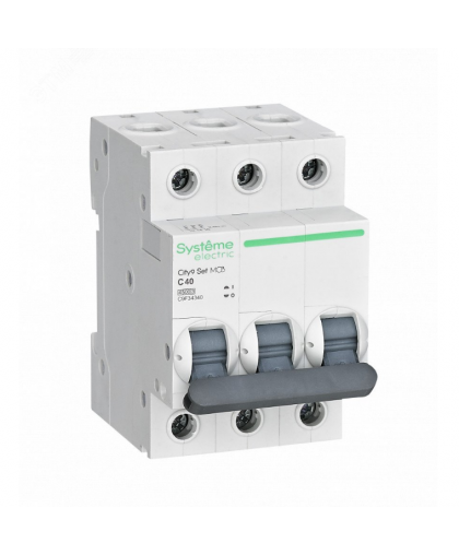 Выключатель автоматический трехполюсный 40А С 4.5kA 400B City9 Set Systeme Electric