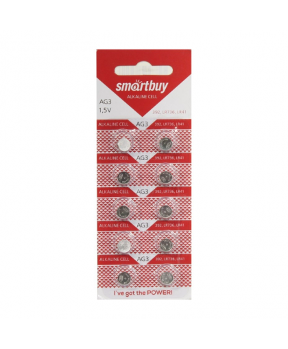 Элемент питания Smartbuy AG3 1шт Элемент питания Smartbuy AG3 1шт