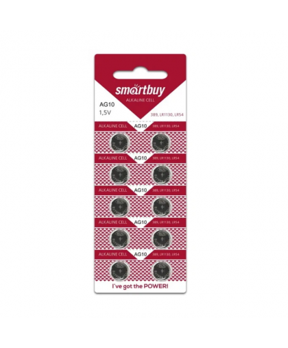 Элемент питания Smartbuy AG10 (часовая) 1шт