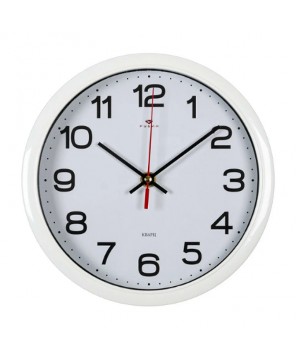 Часы настенные 22*22см Классика корпус пластик белый 2222-344 Часы настенные 22*22см Классика корпус пластик белый 2222-344