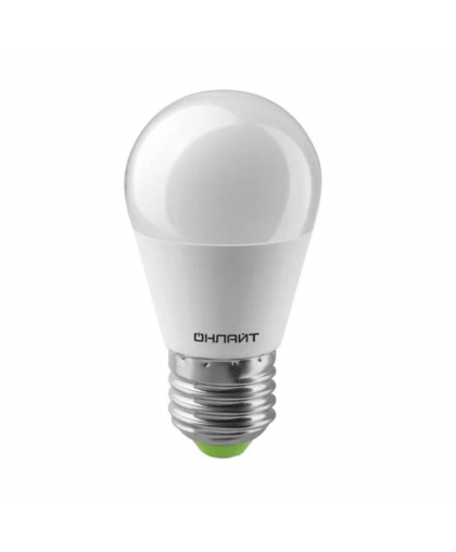 Лампа светодиод ОНЛАЙТ LED 10Вт Е27 белый матовый шар