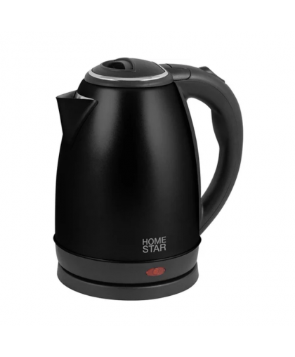 Чайник электрический HS-1010 1,8л, диск, нерж.сталь черный HOMESTAR