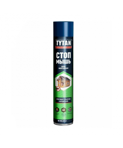 Пена монтажная профессиональная TYTAN СТОП МЫШЬ 1000мл,762г летняя