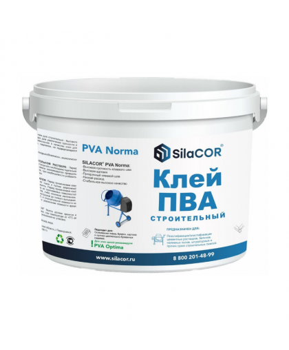 Клей ПВА строительный SILACOR PVA Norma 1кг