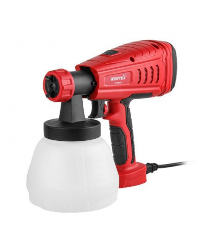 Краскораспылитель электрический WORTEX LX PS 0845-1 (550Вт, 800мл/мин, 1,3л бак)