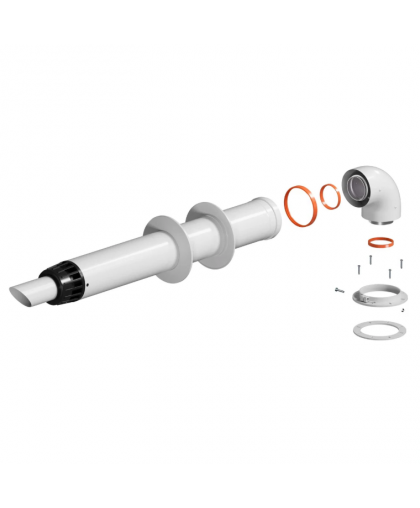 Дымоход Комплект Антилед д60/100 1000мм в комплекте фланец KTL-02F-1 KRATS Дымоход Комплект Антилед д60/100 1000мм в комплекте фланец KTL-02F-1 KRATS
