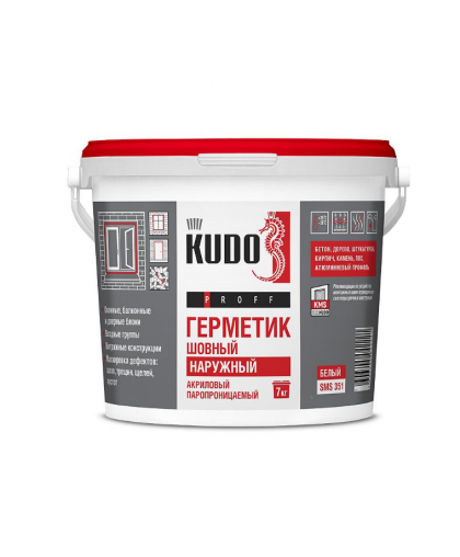 Герметик акриловый паропрониц. шовный наружный PROFF KUDO 7кг