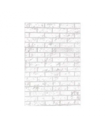 Плита "ОгнеупорOFF" декор Кирпич Белый 1200*600*10мм