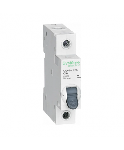 Выключатель автоматический "Systeme Electric City9 Set" 1п С10А 4.5kA 230В