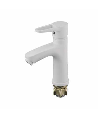 Смеситель для раковины NUD1-A045YW монолитный д35мм белый G-LAUF