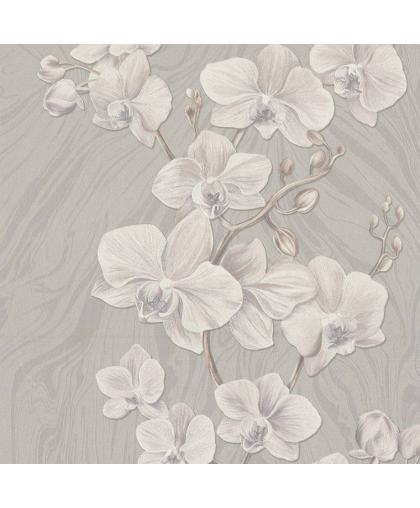 Обои виниловые на флиз. основе тисненые "Malex design" Орхидея 4267-5 серый 1,06*10м Обои виниловые на флиз. основе тисненые "Malex design" Орхидея 4267-5 серый 1,06*10м