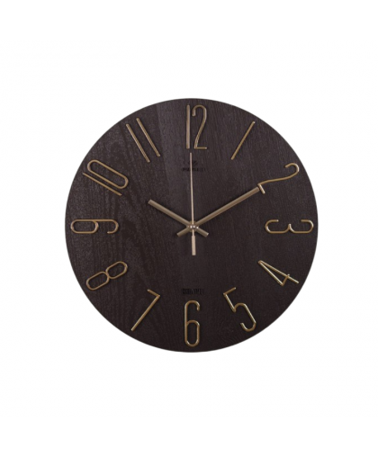 Часы д30см "Рубин" Классика круг коричневый с серебром 3010-004 Часы д30см "Рубин" Классика круг коричневый с серебром 3010-004